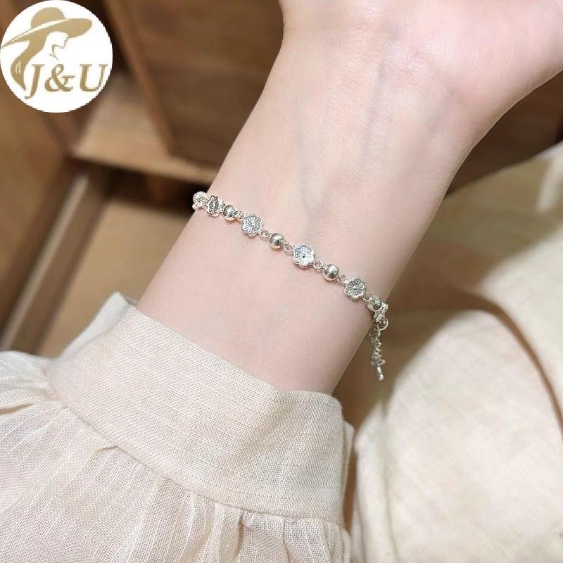 JU Bạc Zircon Trái Tim Vòng Tay Cho Bé Gái 1 Dây Xích Lấp Lánh Ngọt Ngào Trang Sức Tinh Tế Quà Tặng Dễ Thương Cho Sinh Nhật Phụ Kiện VN
