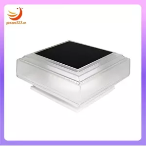 Đèn nắp cột năng lượng mặt trời Đèn hàng rào sàn ngoài trời Đèn bài hàng rào chống nước chạy bằng năng lượng mặt trời Đèn bài