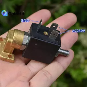 Van điện từ bằng đồng thau điện 3 chiều 9000BH AC230V Loại thường đóng cho máy pha cà phê Nước nóng hấp đẹp