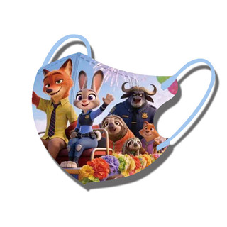 Mặt nạ trẻ em 3-12 tuổi tiêu chuẩn quốc gia mới 3D Crazy Animal City Judith Nick mặt nạ bảo vệ hoạt hình dùng một lần mặt nạ học sinh có giá trị cao bao bì độc lập
