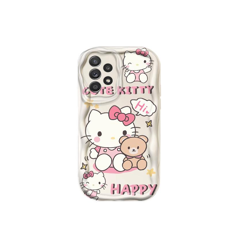Thích Hợp Cho Samsung A13 A23 A33 A53 A32 A52 A52S 5G 3D Mềm TPU Kitty Rilakkuma Ốp Điện Thoại Chống Sốc