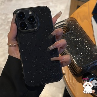 Fine Flash Long lanh Vỏ tương thích cho iPhone 13 12 11 15 16 14 17Pro Max 7Plus 8 Xs Xs Max Vỏ điện thoại trong suốt