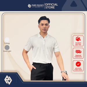 Áo polo cộc tay nam Phan Nguyễn, chất liệu cotton mềm mại, thoáng mát, hạn chế nhăn nhàu, khử mùi tốt APC.241-242