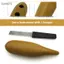 Guansfs Nhạc cụ Guiro với 1 dụng cụ cạo Bộ gõ Latin hình con cá di động Công cụ đào tạo âm nhạc thú vị Guiros chuyên nghiệp dành cho người mới bắt đầu Nhạc đệm