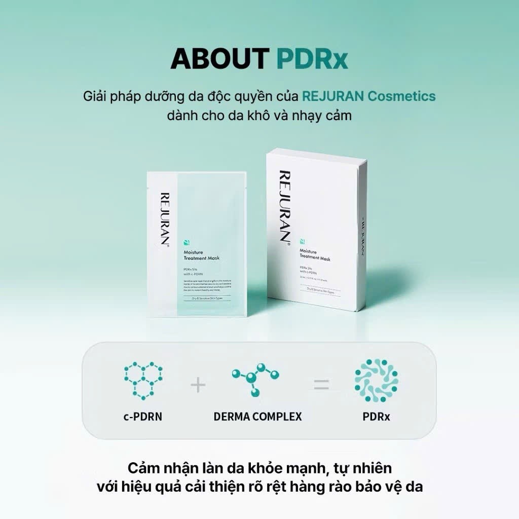 Mặt nạ REJURAN Moisture Treatment Mask PDRx 5% dưỡng ẩm phục hồi cho da nhạy cảm