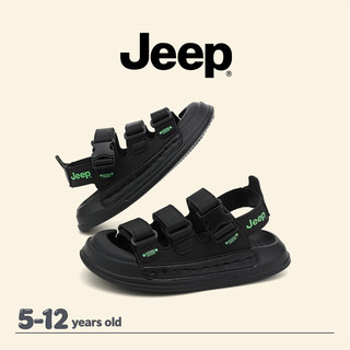 JEEP Velcro Giày Sandal Trẻ Em Mùa Hè Thoáng Khí Bé Trai Bé Gái Đế Mềm Chống Trơn Trượt Giày Đi Biển