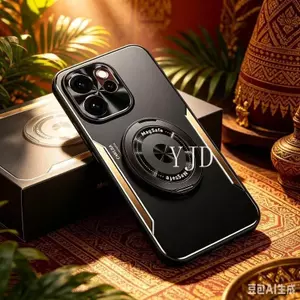 Ốp Lưng Cho OPPO Reno14 Pro Reno14F Hợp Kim Nhôm Kim Loại 360° Ốp điện thoại chống rơi giá đỡ xoay