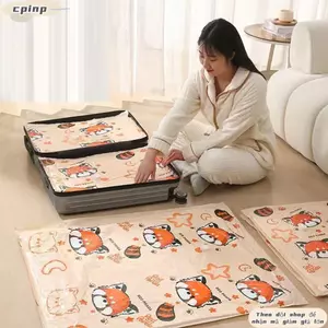 Tổ chức quần áo CPINCP, Túi đựng chân không chống nước 3 kích cỡ, có máy bơm điện 2 kiểu Túi nhựa chân không
