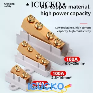 ICUCKO Bộ chia công suất cao, Khối đầu cuối nhanh dòng điện lớn công suất cao, Khối đầu cuối bằng đồng thau dẫn điện