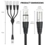 Bộ chia đầu vào nữ Yoo 3Pin XLR sang 4 đầu ra nam cho thiết lập âm thanh trực tiếp trong phòng thu