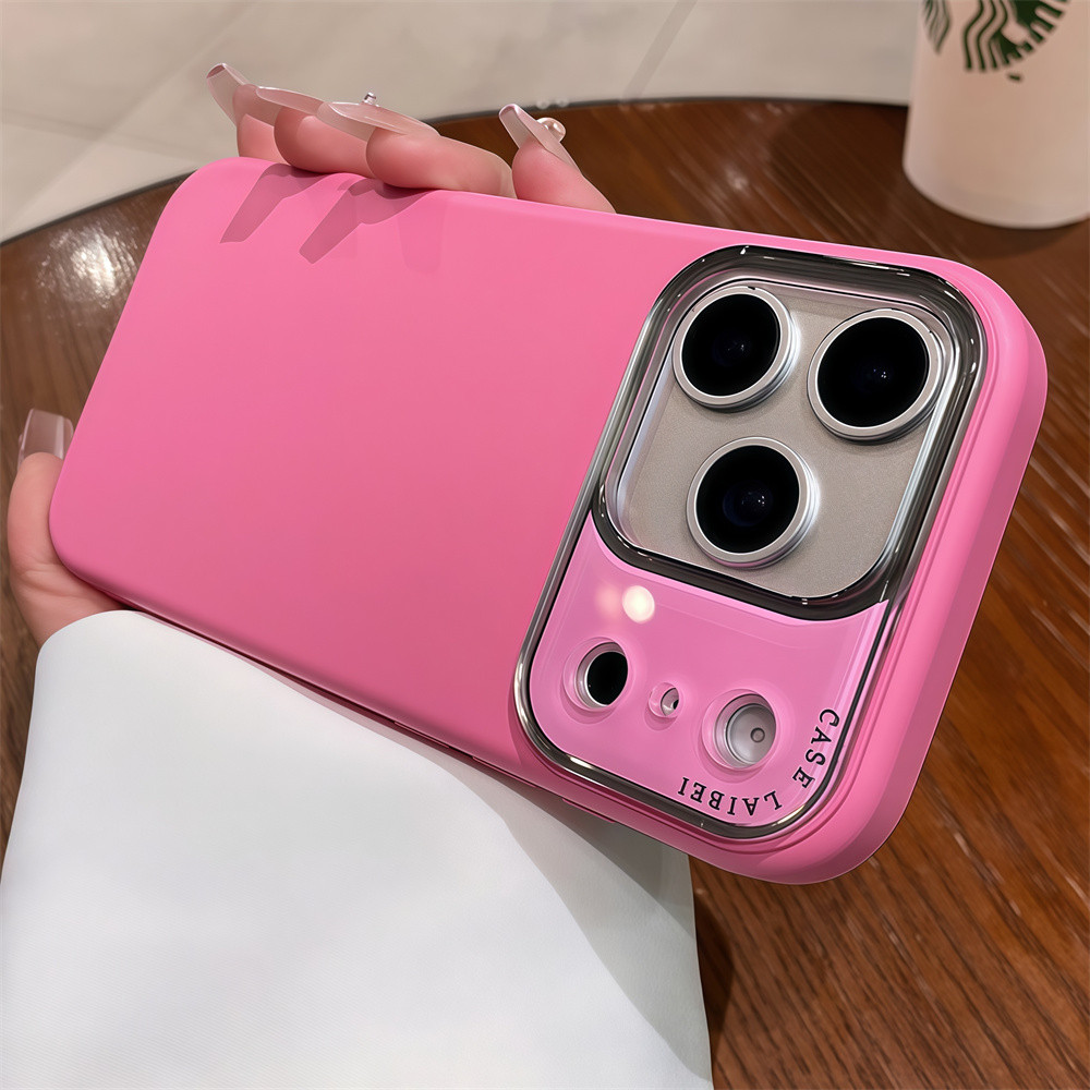 Ốp điện thoại dạng lỏng giả chống ô nhiễm đơn giản cho iPhone 17 Pro Max 12 13 14 15 16 pro max Bao gồm tất cả bảo vệ ống kính máy ảnh vỏ mềm Vỏ bảo vệ vỏ điện thoại