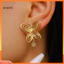 Một thế giới| Xoắn Ốc Bướm Đinh 1 Nhẹ Rỗng Xoắn Ốc Bướm Thả Bông Tai Chống Trơn Trượt Phụ Kiện Trang Sức Thời Trang Cho Nữ Thanh Lịch Và Thoải Mái Mặc Hàng Ngày