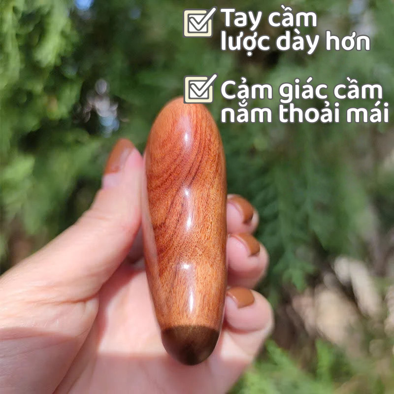 Lược Gỗ Đàn Hương Hình Đám Mây – Massage Da Đầu, Khai Thông Kinh Lạc, Làm Mượt Tóc, Trị Liệu Tại Nhà, Tiện Lợi Mang Theo