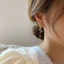 Dây chuyền bông tai nữ kim bạc với thiết kế ngôi sao xoắn ốc, cá tính và đa năng