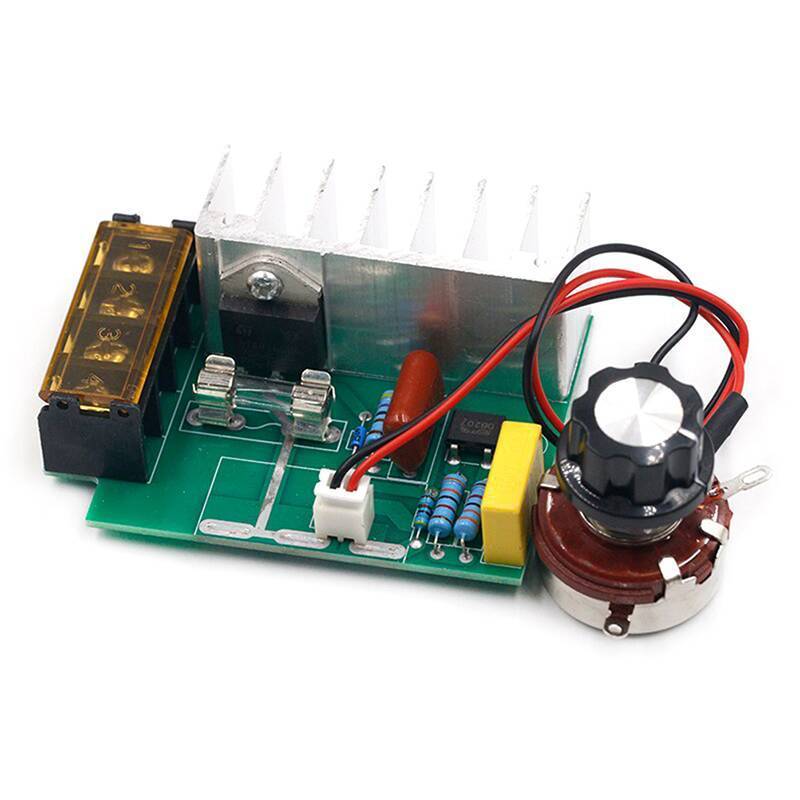 MAKY 4000W 0-220V AC SCR Bộ điều chỉnh điện áp Bộ điều khiển tốc độ động cơ Bộ điều chỉnh độ mờ VN