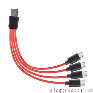 Dây ELE Cho Đĩa Cứng 4 Trong 1 Chuyển Đổi Loại C Cáp Chia USB Sạc Nhanh