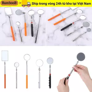 Ống kính phát hiện BAMBOOB Gương tròn Mini Dụng cụ ô tô có thể mở rộng 360 có thể thu vào