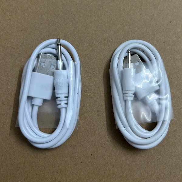 CP19 - Dây sạc máy massage đầu usb sang đầu kim tròn dành cho các loại máy mặt mắt body toàn thân đầu nhọn B79 cáp