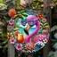 CIFbuy Vintage Flamingo Kim Loại Ký Retro Tín Poster Nghệ Thuật Treo Tường Trang Trí Cho Nhà Bếp Thanh