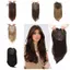 DELMER Thẳng Topper Tóc, Tổng Hợp Tóc Toupee Tóc Toppers, Kẹp Thay Thế Trong Full Cover Liền Mạch Top Tóc Nổ Cho Nữ