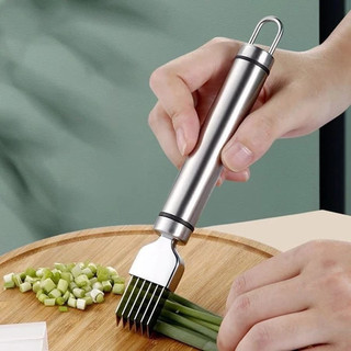 Dao cắt sợi hành, chẻ sợi rau muống, inox không gỉ có nắp đậy lưỡi dao