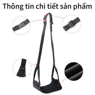 Võng chân ô tô Chỗ ngồi có thể điều chỉnh Máy bay du lịch Hỗ trợ chân văn phòng Lưới có thể gập lại