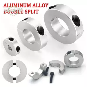 CATMALLER88 1 Vòng cổ trục, Vòng giới hạn khóa cố định chia đôi trục quang riêng biệt, Đường kính 6-20mm có ốc vít Vòng cổ loại kẹp hợp kim nhôm