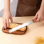 Dao cắt bánh mì cán gỗ bằng thép không gỉ, lưỡi răng cưa, dụng cụ làm bánh nhà bếp.
