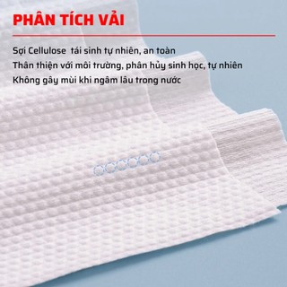 Khăn Tắm Du Lịch Sử Dụng Một Lần DINO Vải Cellulose Phân Hủy Sinh Học Thấm Hút Tốt Mềm Mịn Không Kích Ứng Da