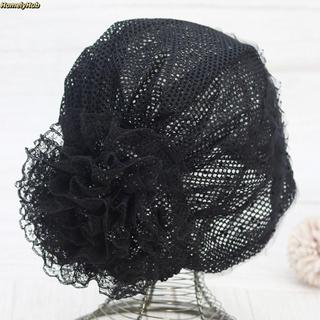 Mũ Turban HOMELYHUB, Khăn trùm đầu mùa hè thoáng khí, Mũ beanie thanh lịch ren thời trang dành cho nữ