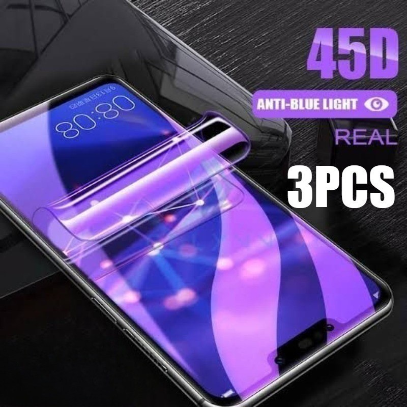 3 Chiếc Full Cover Chống Ánh Sáng Xanh Mềm Hydrogel Cho vivo V30 V30e V40 V40e V50 V50e V60 V60e V70 Lite Pro SE Elite FE 5G 4G Chống Gián Điệp Riêng Tư Và Bảo Vệ Màn Hình HD Phim Mờ