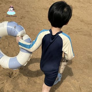 Đồ bơi bé trai liền thân - Bơi chống nắng nhanh khô phong cách hoạt hình cho bé trung nhỏ