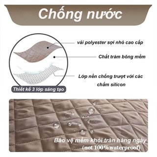 Sofa Cover Co Giãn Slipcover Mềm Thoáng Khí Chống Trơn Trượt Bảo Vệ Nội Thất Nhà Phòng Khách