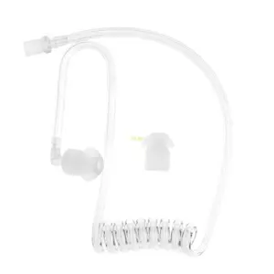 Btsg Cuộn Dây Trong Suốt Acoustic Air Tube Earplug Thay Thế Cho Đài Phát Thanh Tai Nghe Headse