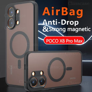 Ốp Lưng Cho Xiaomi POCO X8 Pro X8Pro Max X8ProMax POCOX8Pro Max Chống Trầy Xước Trong Suốt Mờ Với Vỏ Điện Thoại Từ Tính Bảo Vệ Chống Sốc Chống Vân Tay Bìa Cứng