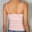 Áo hai dây ren OUSXA, Áo cổ chữ V co giãn không tay, Áo hai dây đeo vai thêu hoa thời trang Slim Fit cho bé gái thời trang
