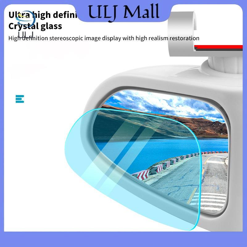 Gương điểm mù ô tô ULJ 1 cặp Gương chiếu hậu phụ trợ chiếu hậu hai mặt Gương góc rộng có thể điều chỉnh 360 độ cho ô tô.