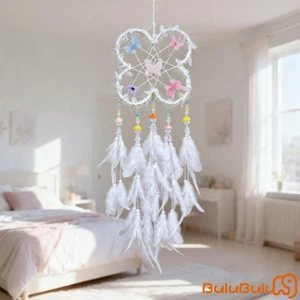 Dream Catchers Bướm Dreamcatchers Treo Tường Trang Trí Lông Vũ Cho Phòng Trẻ Em