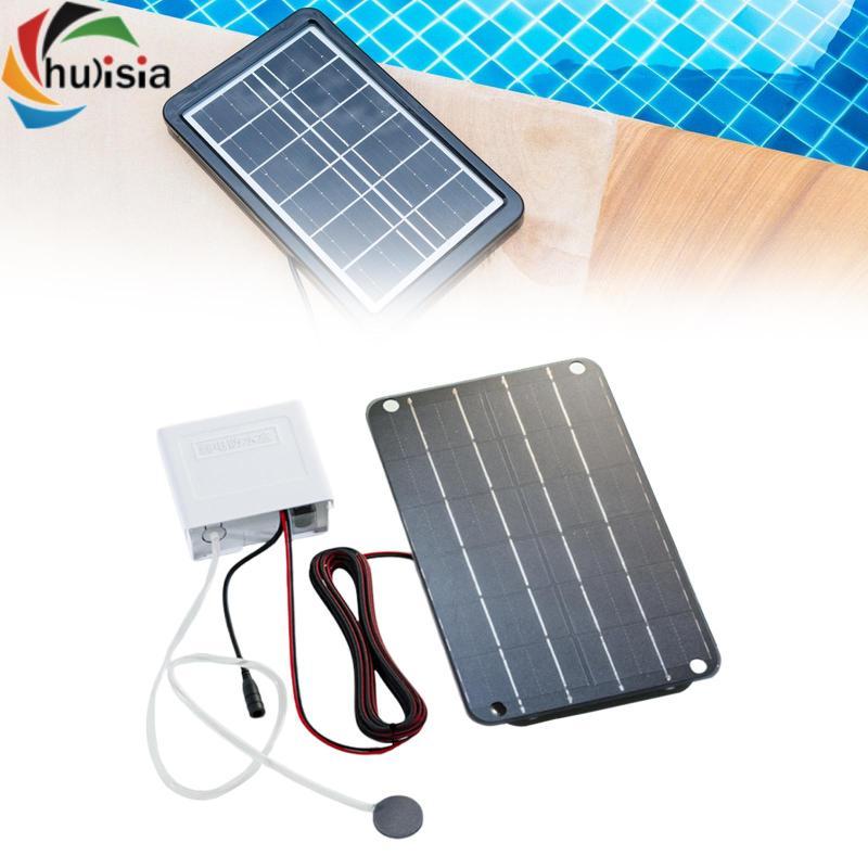 Máy sục khí ao năng lượng mặt trời Máy bơm oxy yên tĩnh chống nước di động 6V Máy bơm không khí năng lượng mặt trời cho bể cá thủy canh Ao cá nhỏ ngoài trời