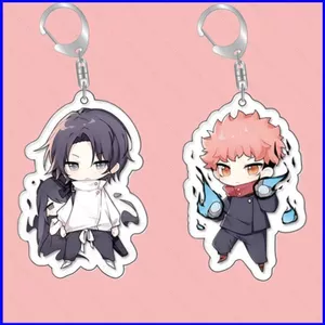 SQ3 Jujutsu Kaisen Itadori Yuji Fushiguro Megumi Anime Móc Khóa Ba Lô Móc Khóa Túi Treo Phụ Kiện QS3