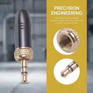 QIUWU Bộ phận thay thế dây cắm âm thanh 3,5 mm đa năng M6 cho UWP-D21 UWP-D22 Qui cài đặt để truyền âm thanh.