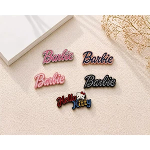 Set Charm Logo Barbie Hello Kitty Cute Cao Cấp Gắn Dép Trang Trí Phụ Kiện Mini Dễ Thương Hot Trend