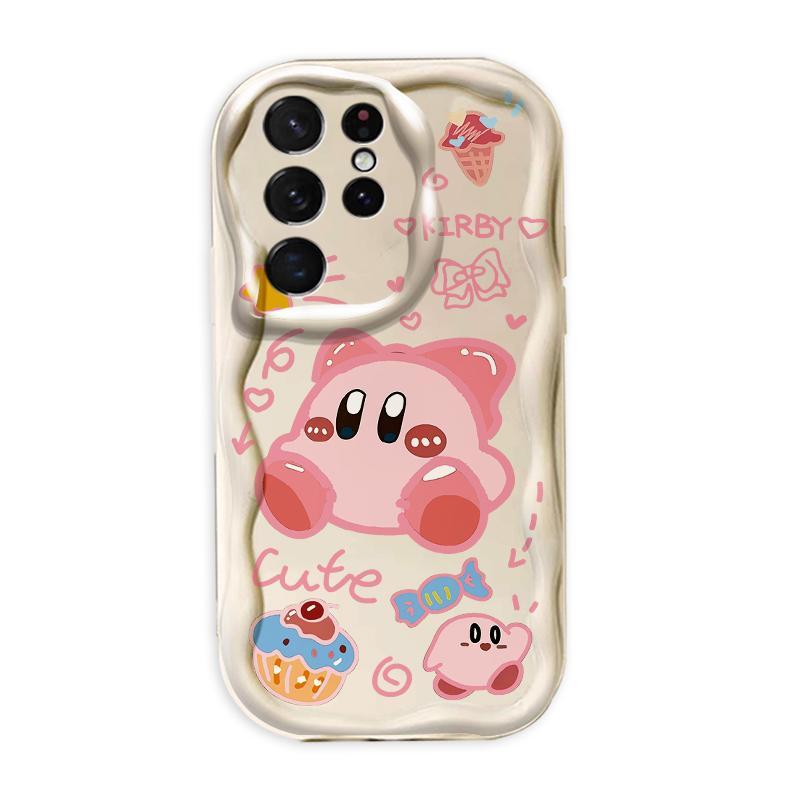 Thích hợp cho Samsung S20 S21 S22 S23 S24 S25 S26 + FE Plus Ultra 3D Bảo vệ TPU mềm Loopy Kirby Vỏ điện thoại chống sốc