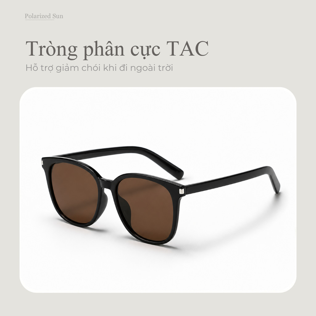 Kính râm vuông phân cực TR Frame UV400 để sử dụng hàng ngày