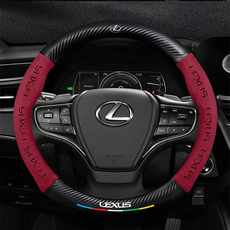 Vỏ vô lăng bằng sợi Carbon cho Lexus ES RX LX UX NX RX300 LS400 IS250 ES300 LX570 CT200h GS300 GX400
