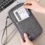 E-WOITD 1 Mảnh Họ RFID Áo Ví Hộ Chiếu Du Lịch Essentials Ví Du Lịch Tài Liệu Tổ Chức Thẻ Tín Dụng Hộp Đựng Hộ Chiếu Túi E-WOITD