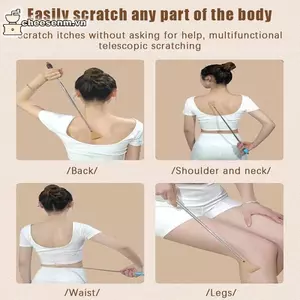 Cheenm Di Động Ba Scratcher Kính Thiên Văn Trầy Xước Máy Mát Xa Ba Cạp Có Thể Mở Rộng Til Itch Body Scratch Sti Máy Mát Xa VN