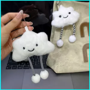 HT2 Dễ Thương Mây Trắng Sang Trọng Búp Bê Có Còi Quà Tặng Cho Bé Gái Túi Mặt Dây Chuyền Móc Khóa Búp Bê Đồ Chơi Nhồi Bông Cho Trẻ Em TH2