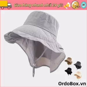 Mũ chống nắng nữ ORDOBOX, Mũ chống nắng mùa hè vành rộng chống tia cực tím, Mũ bảo vệ cổ có thể điều chỉnh Mũ ngư dân