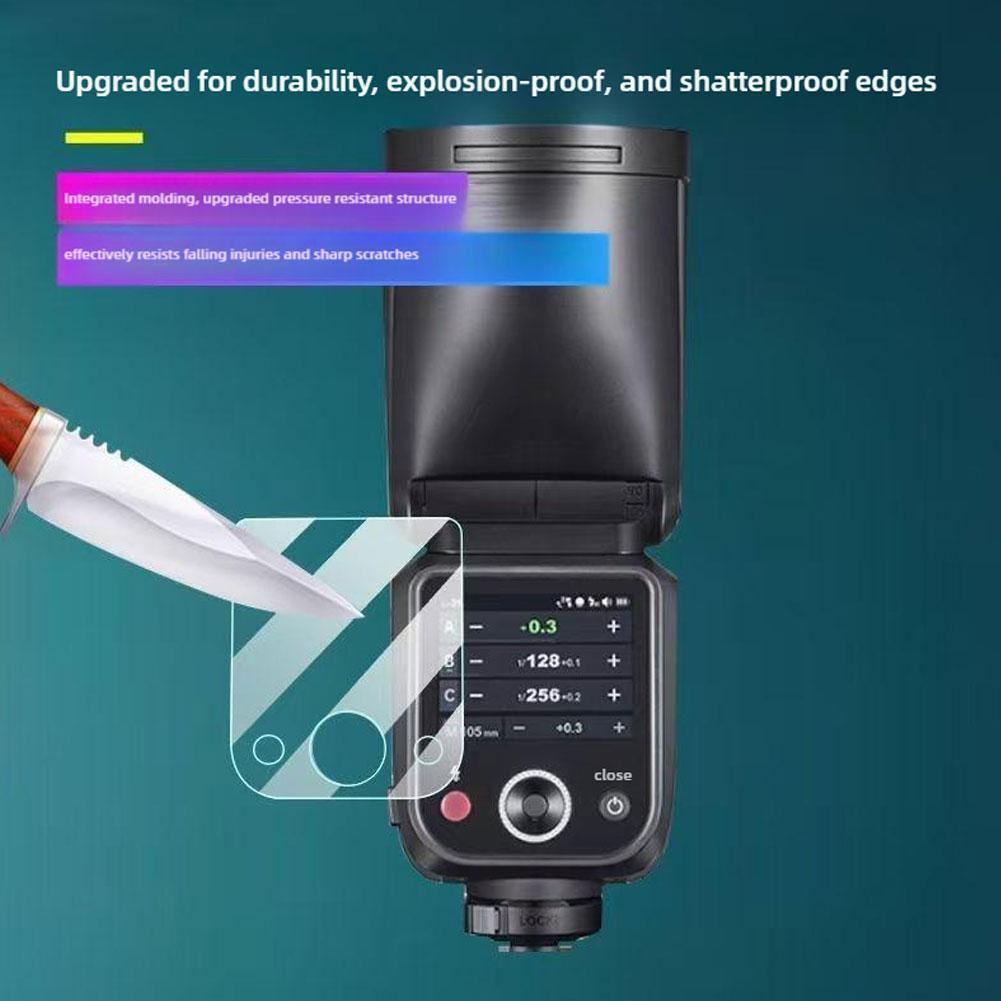 Miếng dán cường lực Godox V100 viền cong Bảo vệ màn hình,Trong suốt,Chống trầy xước